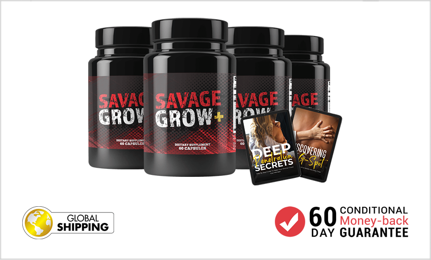 4 Bottles of Savage Grow Plus